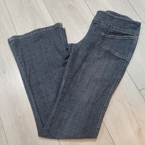 Fixx Women's Paris Y2K 2000's Flare Leg Low Rise Stretch Denim Jeans 28 Blue